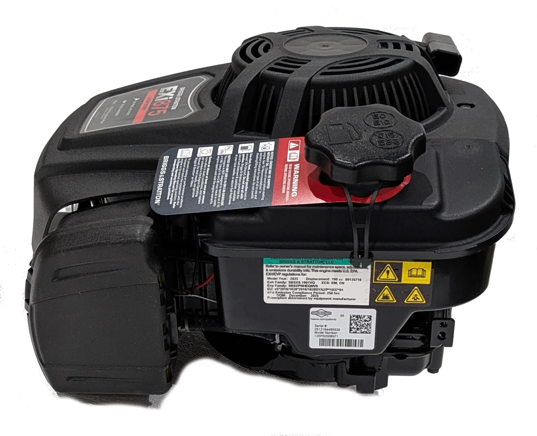 Briggs & Stratton Vertical Engine 7/8" x 13/16" HF #125P02-0085 - Image 3