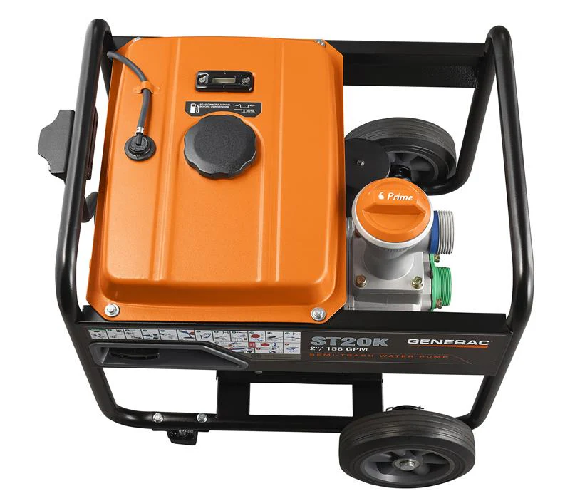 Generac 2" Semi-Trash Water Pump 158GPM 208cc OHV Engine #7733 - Image 5