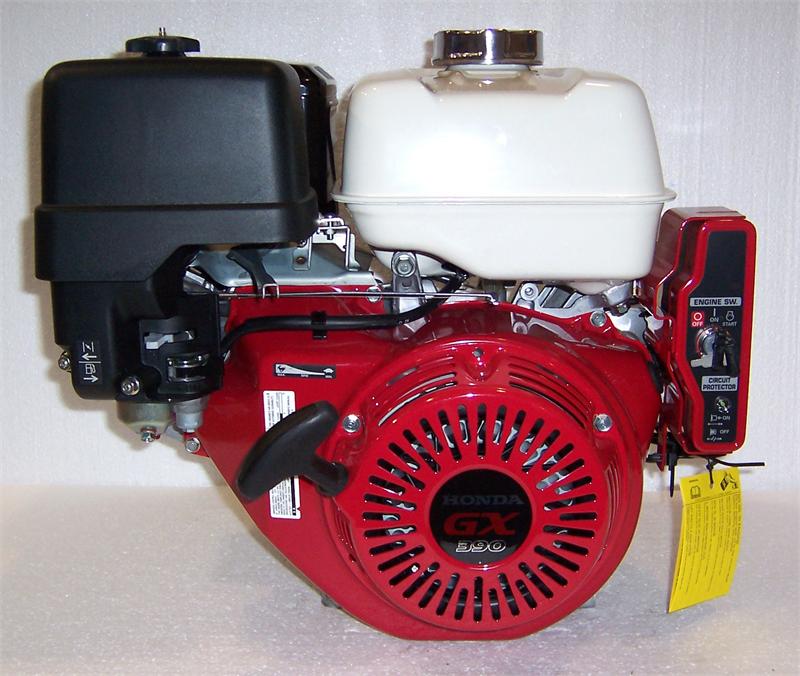 Honda Horizontal Engine 11.7 Net HP 389cc 12V ES 3 Amp 1" x 3-31/64" #GX390-QAE2