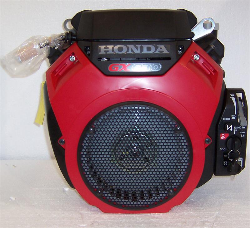 Honda Horizontal Engine 20.8 Net HP 688cc OHV 12V ES 20 Amp 1" x 3" #GX630-QZB3