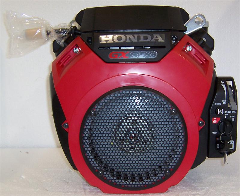Honda Horizontal Engine 22.1 Net HP 688cc OHV 12V ES 20 Amp 1-1/8" x 3-1/2" #GX690-TXA2