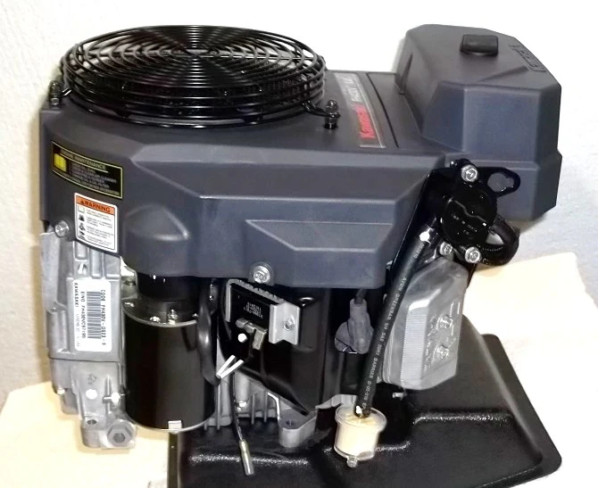 Kawasaki Vertical 15 HP KAI V-Twin OHV Engine ES 13amp 1" x 3-5/32" #FH430V-DS23 - Image 4