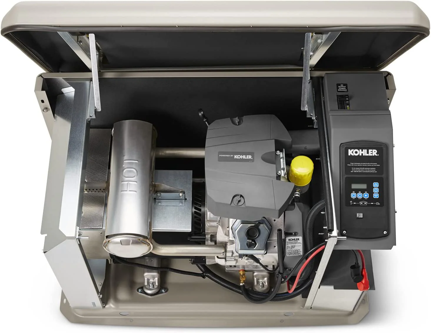 Kohler 26RCAL-200SELS Air-Cooled Standby Generator with 200 Amp Transfer Switch Single Phase, 26,000-Watt - Image 3