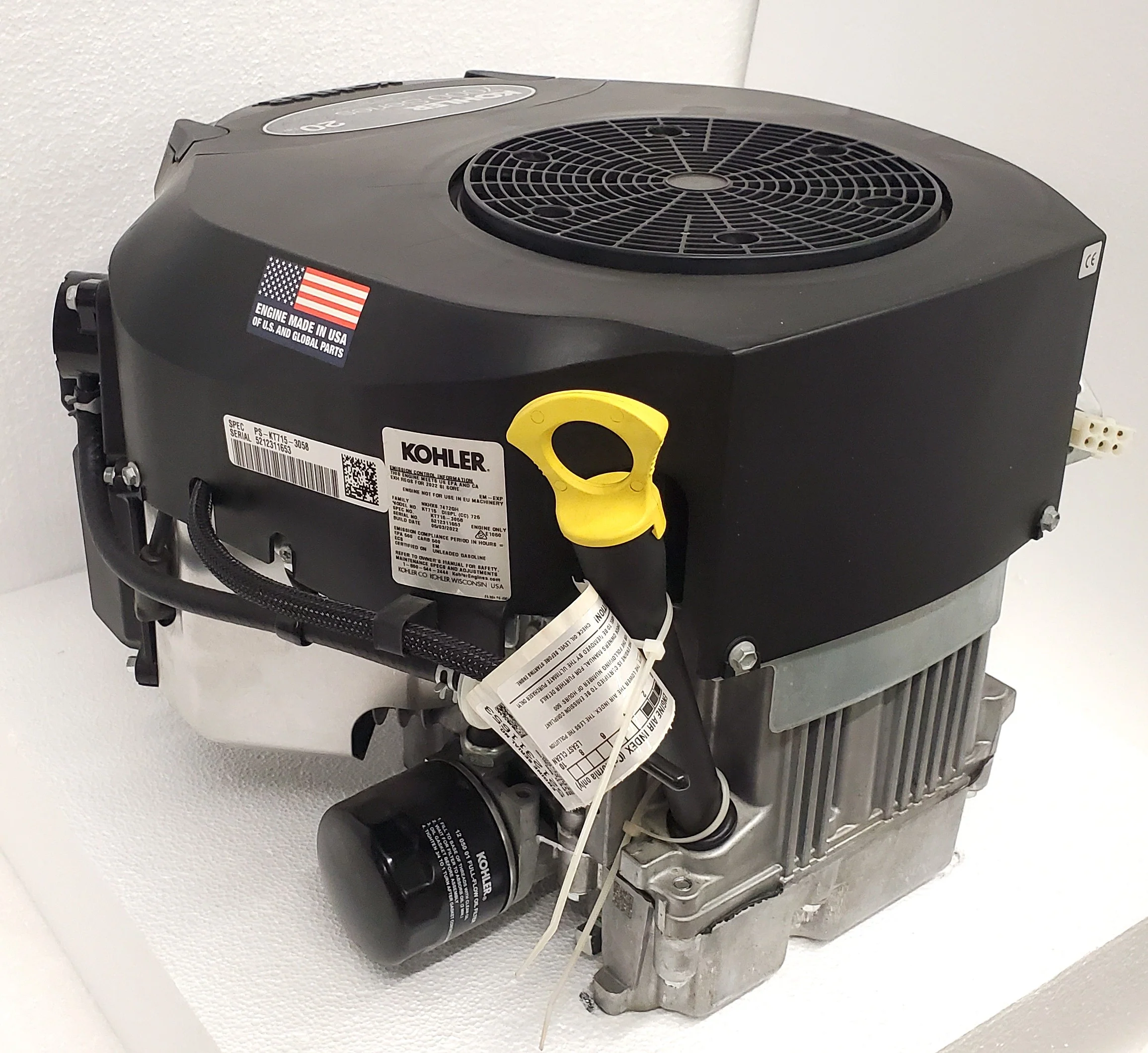 Kohler 7000 Series 20 HP Vertical Engine 725 cc 1" x 3-5/32" #KT715-3058 - Image 7